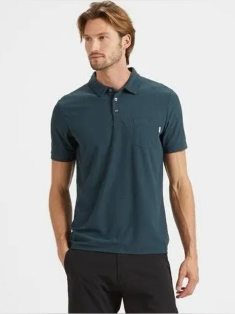 Vuori Ink Polo in Indigo